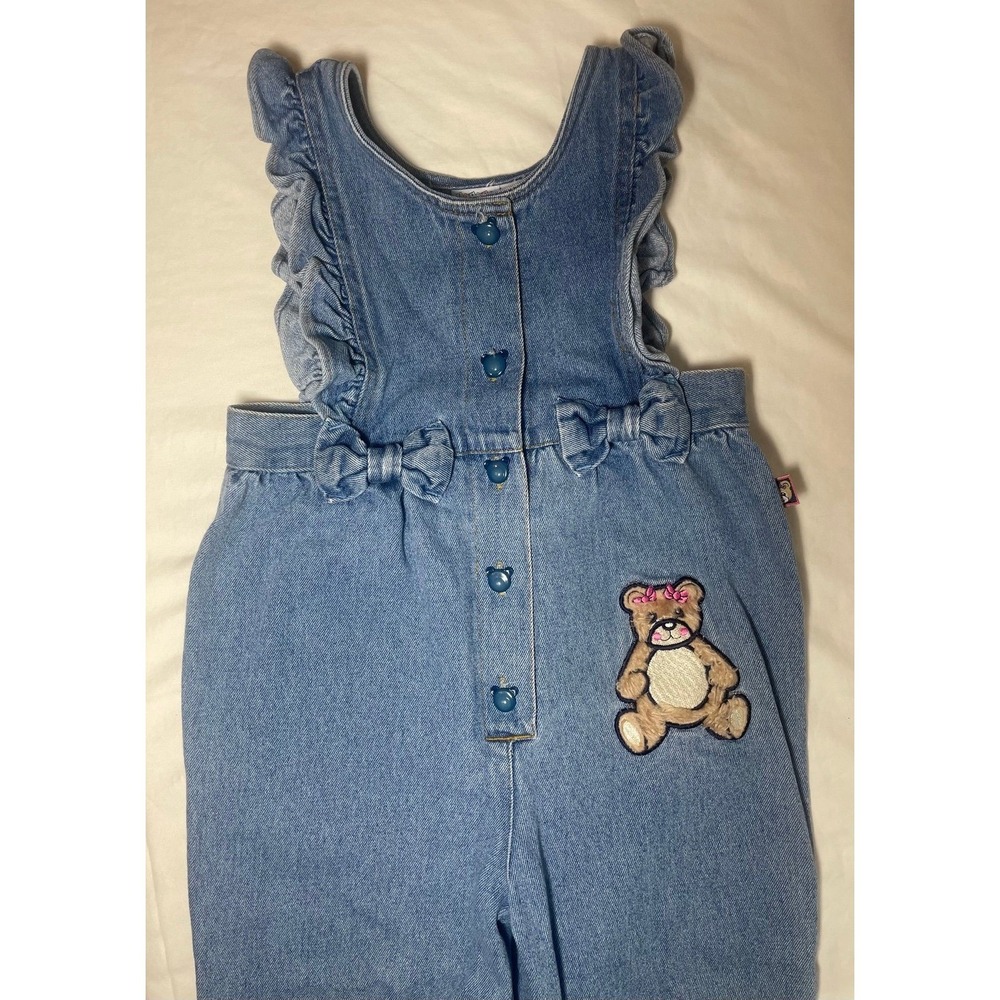 Vintage Little North West Blue denim overalls